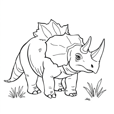 Triceratops of the Ceratopsidae Family