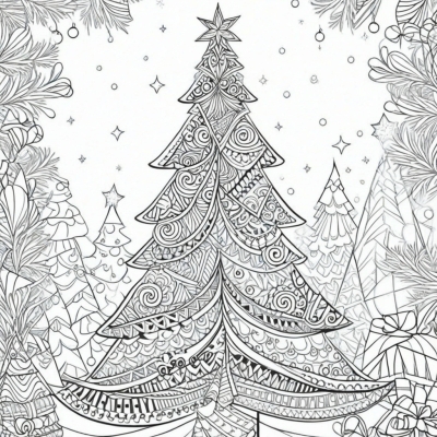 Zentangle Christmas Tree