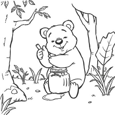 The Bear Loves Honey