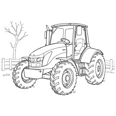 Blue Tractor for Kids