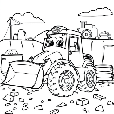 Bulldozer from Paw Patrol