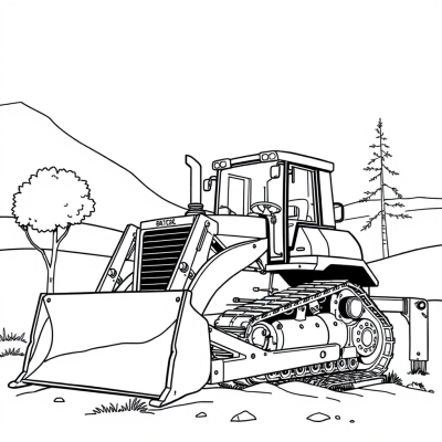Bulldozer in Nature