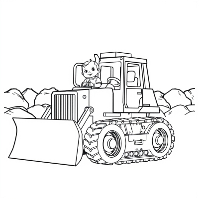 Bulldozer with Baby