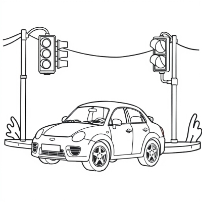 Car and Traffic Light