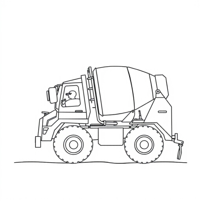Concrete Mixer with Driver