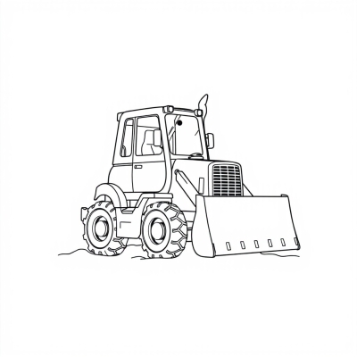 Cute Bulldozer
