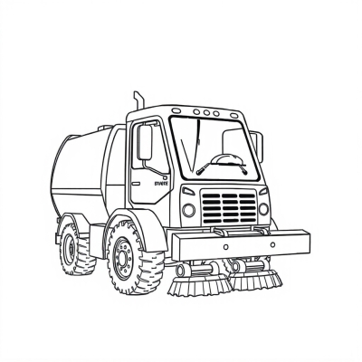 Cute Sweeper Truck