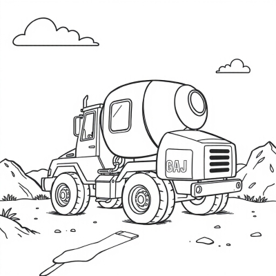 Cute Cement Mixer