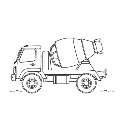 Cute Concrete Mixer for Kids