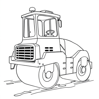 Cute Road Roller