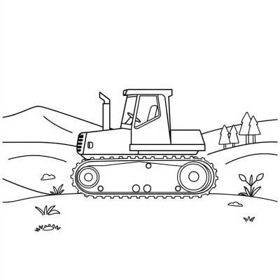 Cute Crawler Tractor