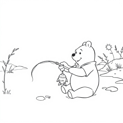 Fishing with Winnie the Pooh