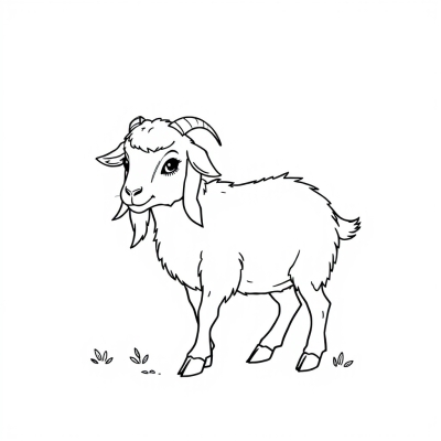 Fluffy Goat