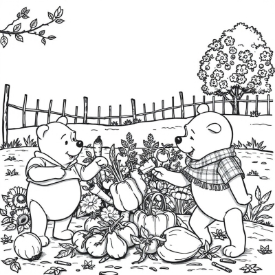 Harvesting with Winnie the Pooh
