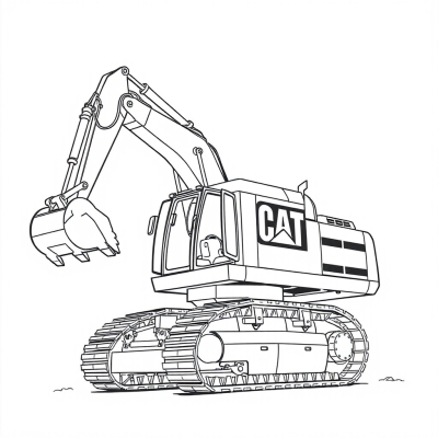 Huge CAT Excavator