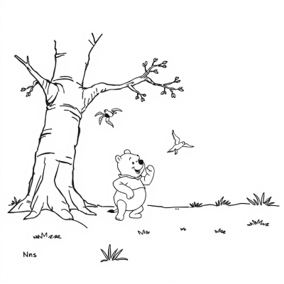 Winnie the Pooh Fell from the Tree