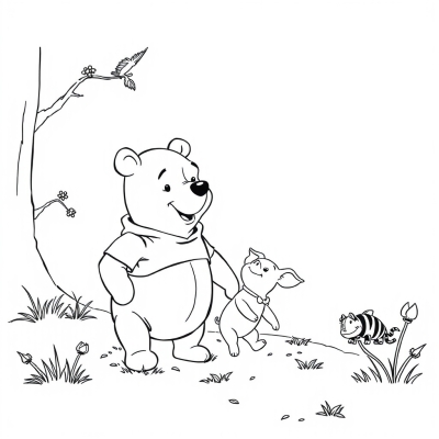 Winnie the Pooh with Piglet