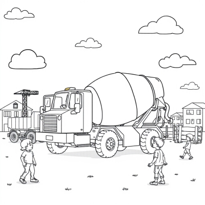 Mighty Mixer Truck for Kids