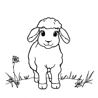 Sheep for a Card