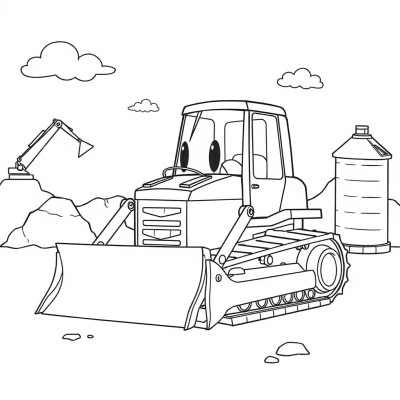 Smiling Bulldozer