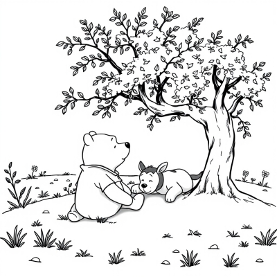 Winnie the Pooh and His Friends Asleep
