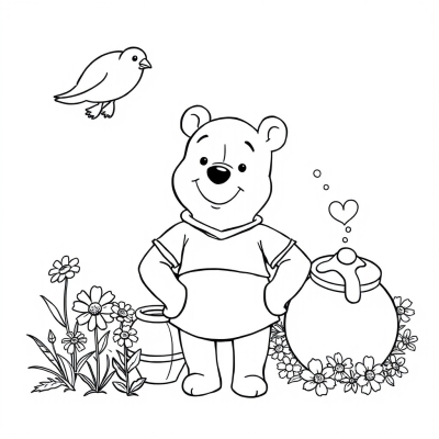 Winnie the Pooh in a T-Shirt
