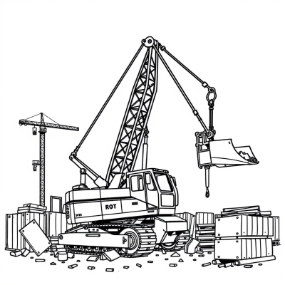 Demolition Crane