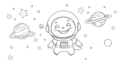 Монстрик-космонавт