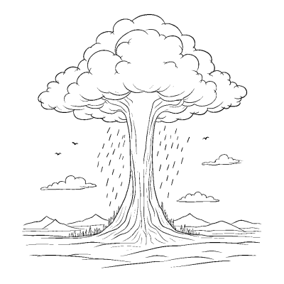Строение cumulonimbus — схема