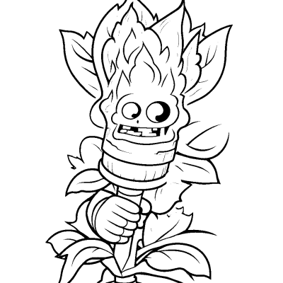 Zombie Torch from Plants vs Zombies