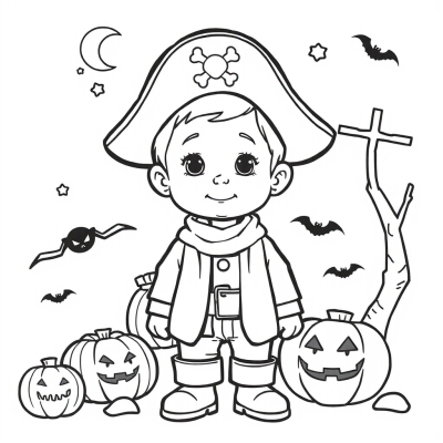 Boy in Pirate Costume