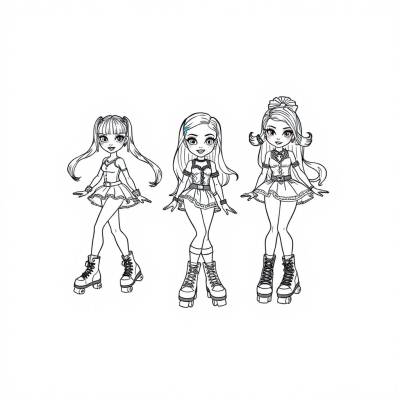 Bratz on Roller Skates