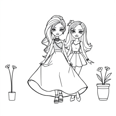 Bratz Sewed a Long Skirt