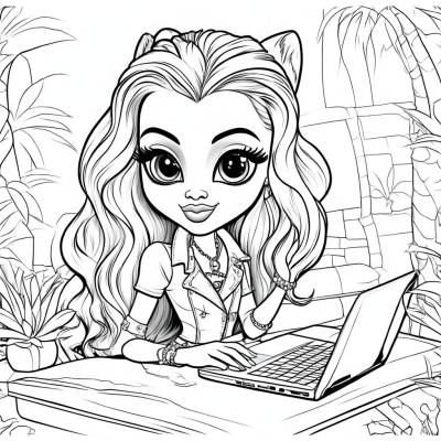 Bratz with Laptop