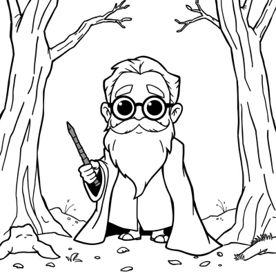 Cartoon Albus Dumbledore