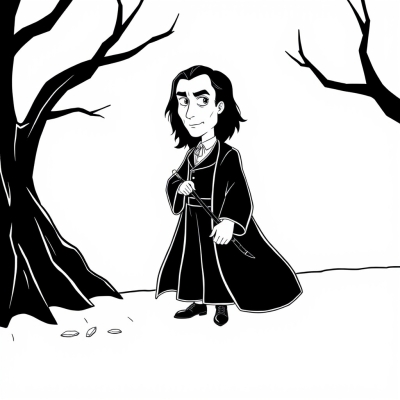 Cartoon Severus Snape