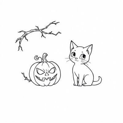 Cat and the Evil Pumpkin