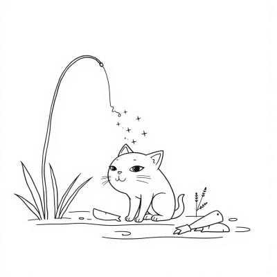 Cat Caught a Big Fish