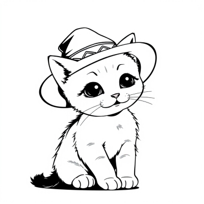 Kitten in a Hat