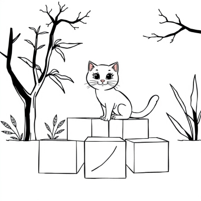 Cat on Cubes