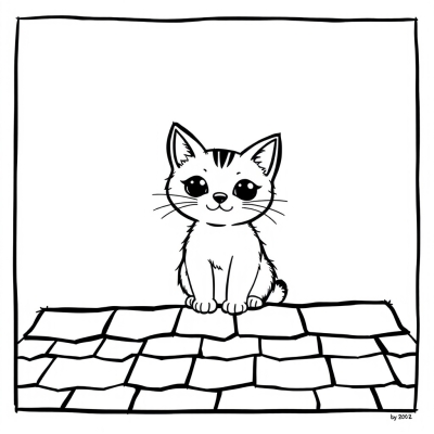 Cat on the Roof