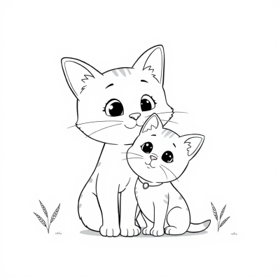 Cat with Kitten