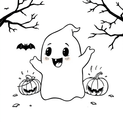 Cute Ghost for Halloween