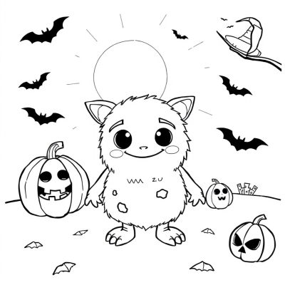 Cute Monster for Halloween