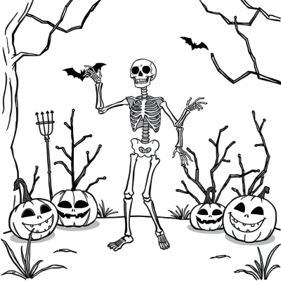 Dancing Skeleton for Halloween