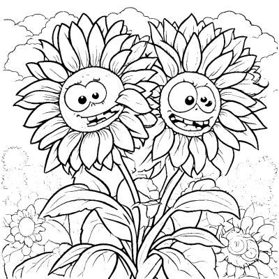 Double Sunflower from Plants vs Zombies