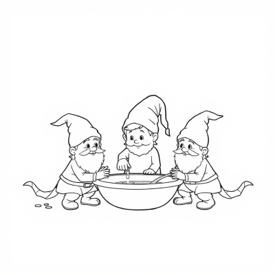 Gnomes Washing Up