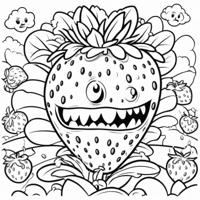Exploding Strawberry from Plants vs Zombies