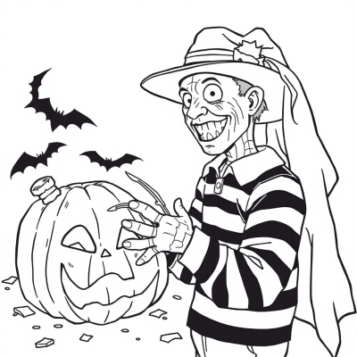Freddy Krueger on Halloween