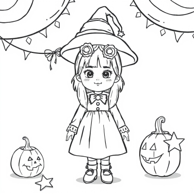 Girl in a Carnival Costume